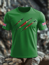 Gedrucktes T-Shirt mit britischer Flagge für Männer