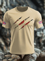 Gedrucktes T-Shirt mit britischer Flagge für Männer