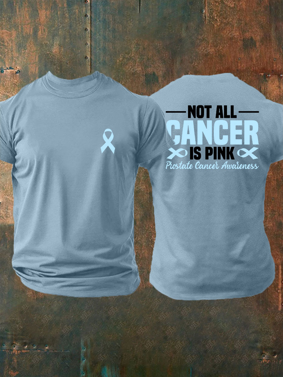 Männer Prostata krebs Bewusstsein Print Casual T-Shirt