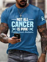 Männer Prostata krebs Bewusstsein Print Casual T-Shirt