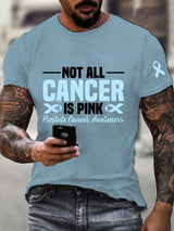 Männer Prostata krebs Bewusstsein Print Casual T-Shirt