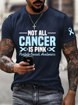 Männer Prostata krebs Bewusstsein Print Casual T-Shirt