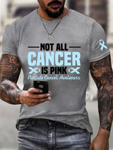 Männer Prostata krebs Bewusstsein Print Casual T-Shirt