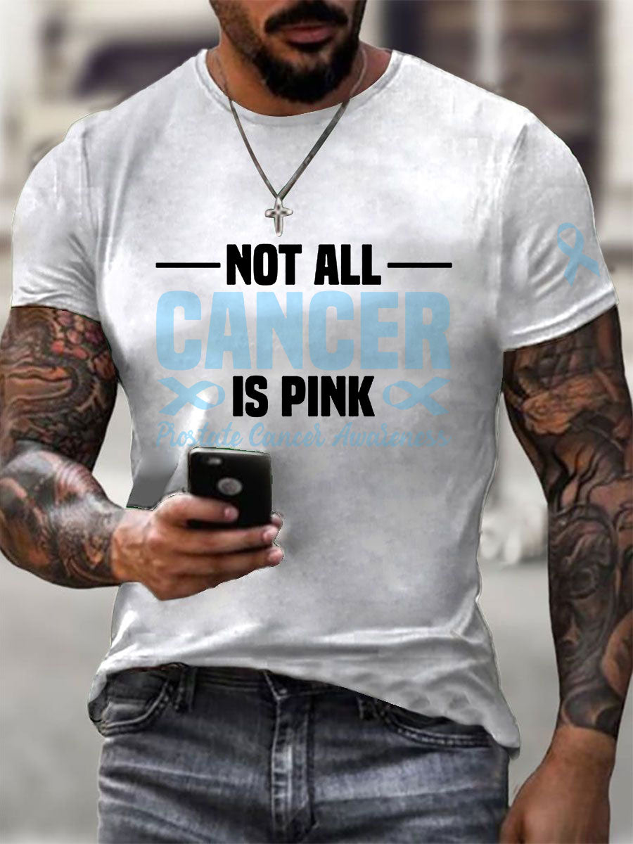 Männer Prostata krebs Bewusstsein Print Casual T-Shirt