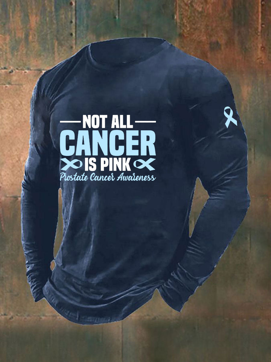 Männer Prostata krebs Bewusstsein Print Casual T-Shirt