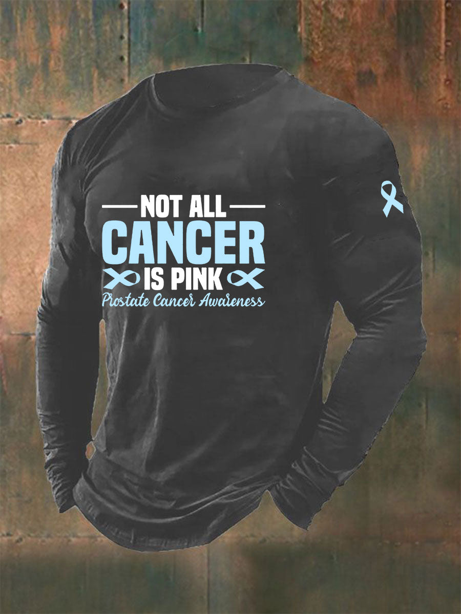 Männer Prostata krebs Bewusstsein Print Casual T-Shirt
