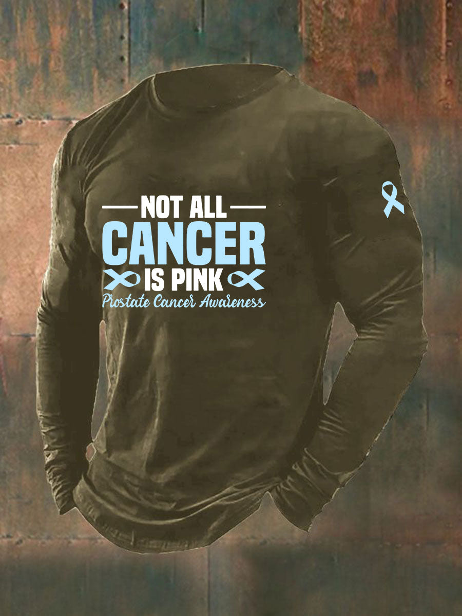 Männer Prostata krebs Bewusstsein Print Casual T-Shirt