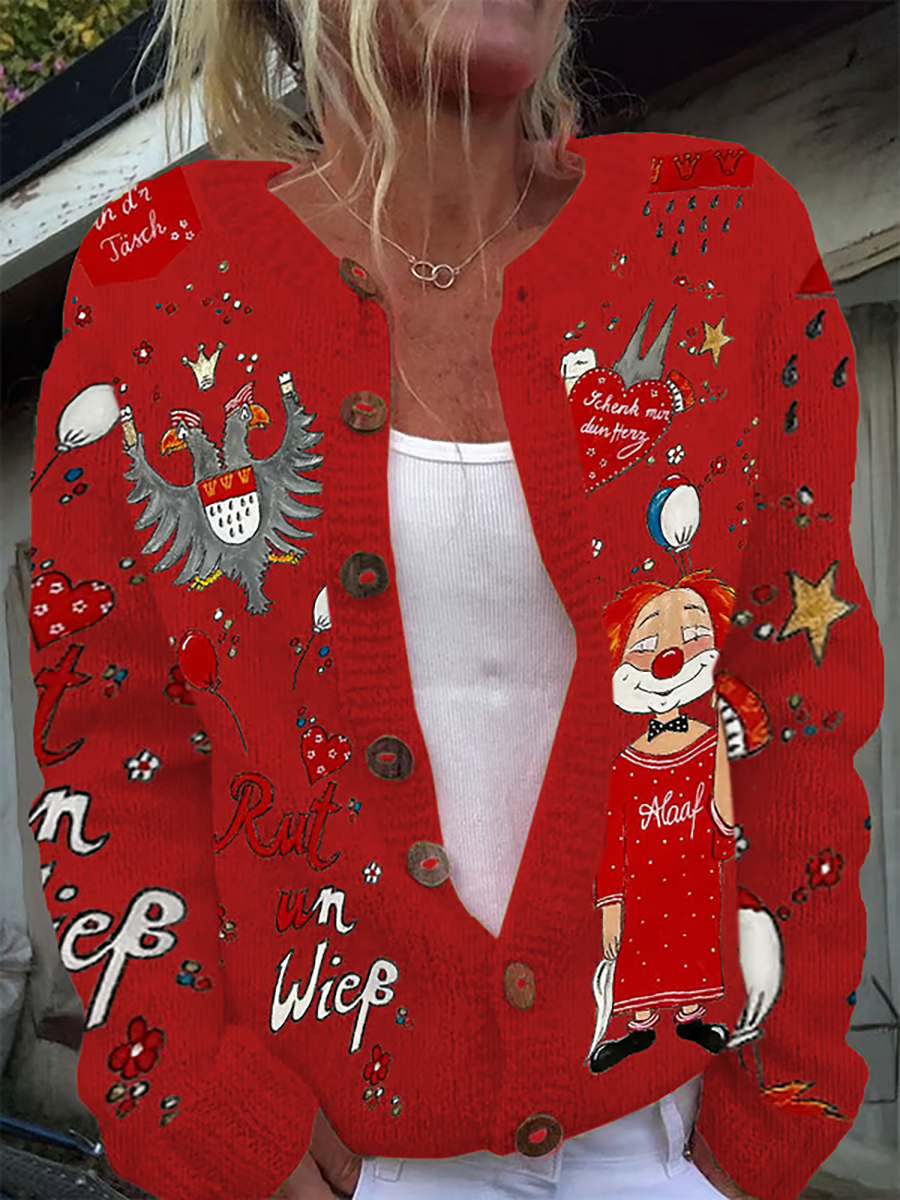 Strickjacke aus Kölner Karneval für Damen