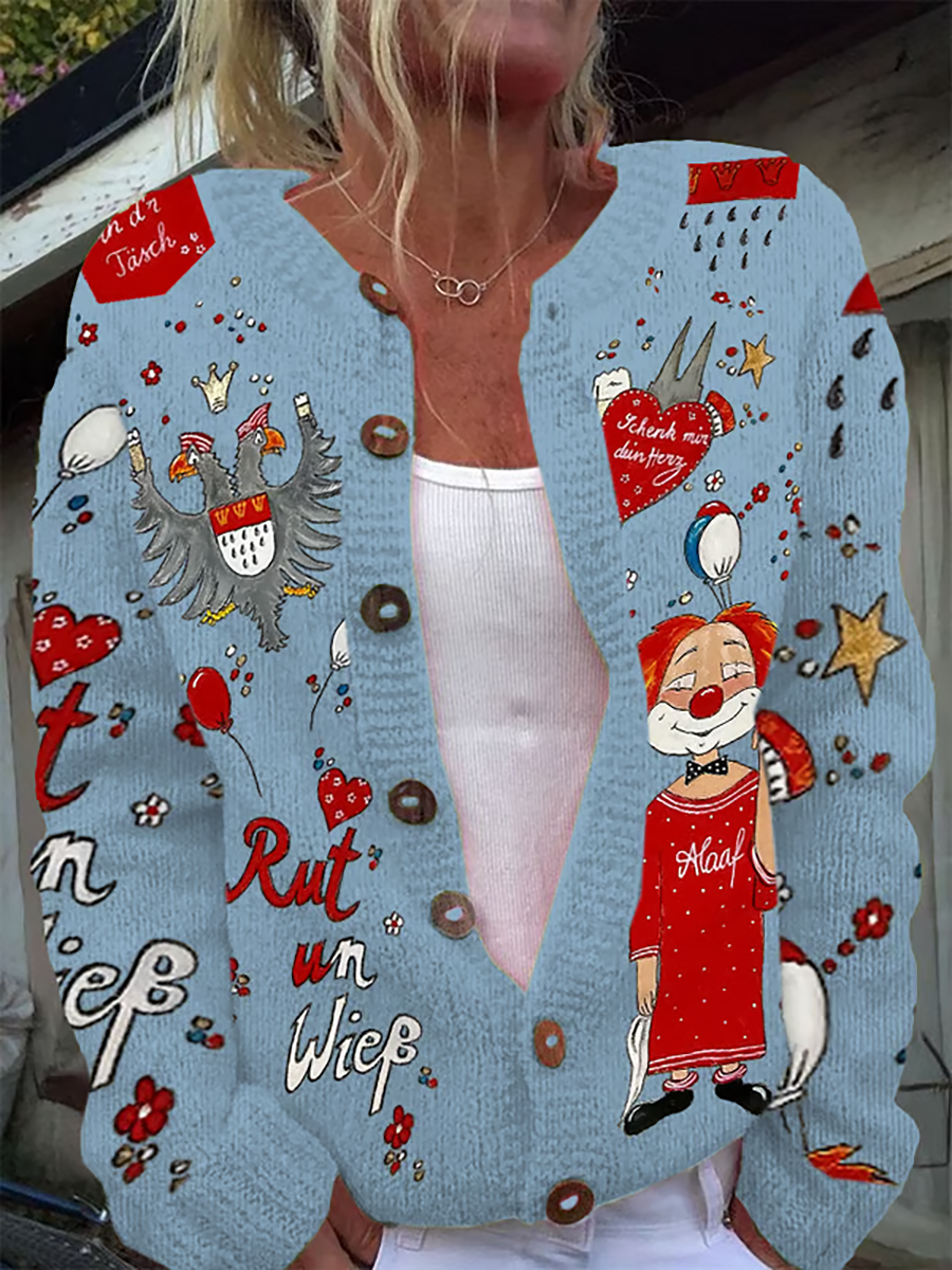 Strickjacke aus Kölner Karneval für Damen