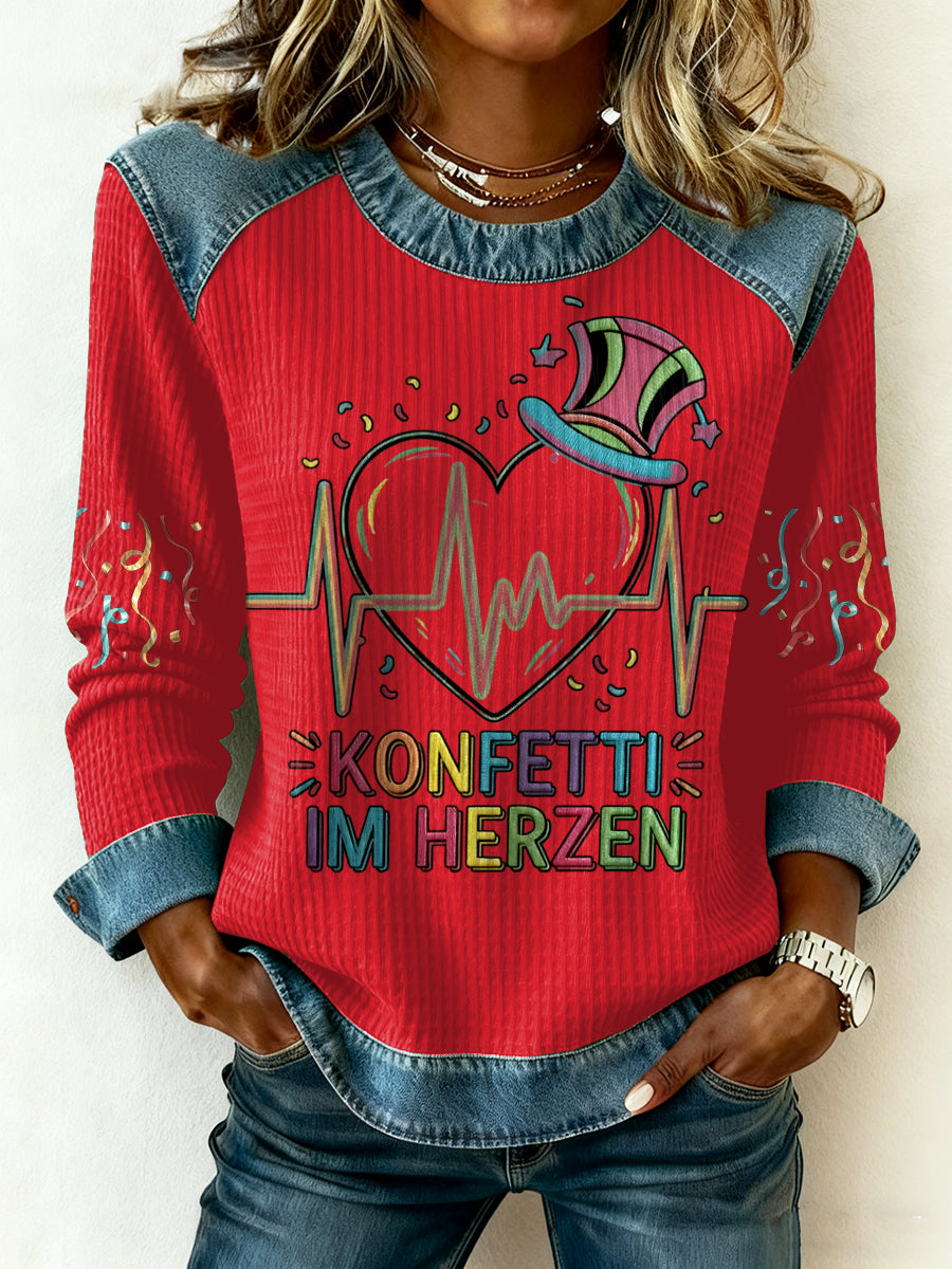 Frauen Kölner Karneval Casual Sweatshirt
