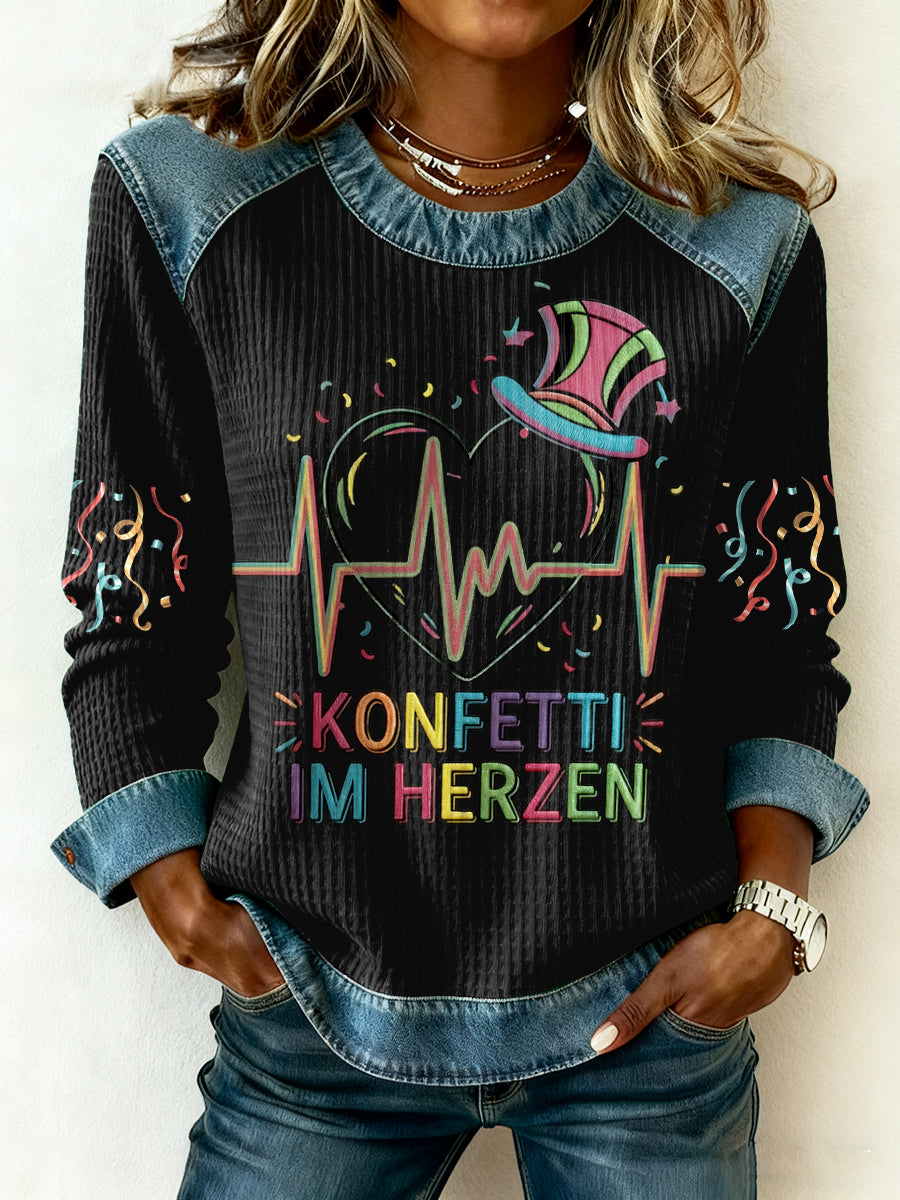 Frauen Kölner Karneval Casual Sweatshirt