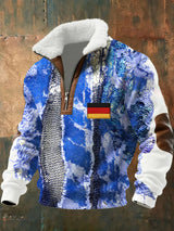 Herren-Sweatshirt mit deutschem Vintage-Kunstdruck