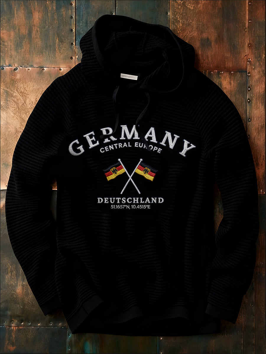 Herren Hoodie mit deutschem Kunstdruck