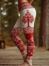 Damen-Weihnachts-Viking-Leggings