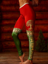 Damen-Weihnachts-Viking-Leggings
