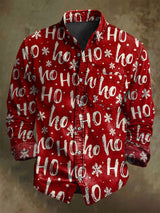 Abstrakter Weihnachts brief Schneeflocke druck lässiges Langarm-Shirt