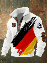 Herren-Sweatshirt mit deutschem Vintage-Kunstdruck