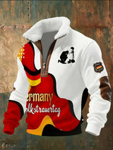 Herren-Sweatshirt mit deutschem Vintage-Kunstdruck