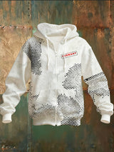 Langärmlige Herren jacke mit deutschem Distressed Print