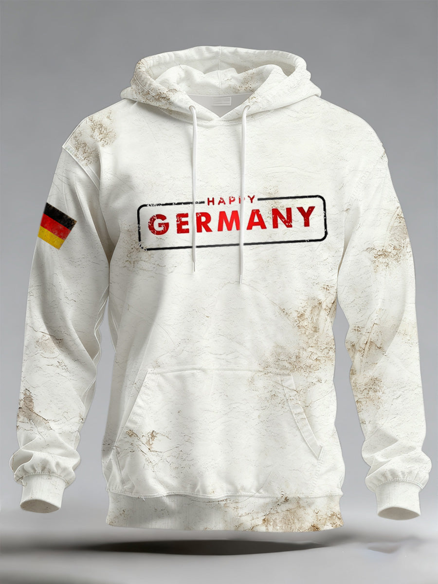 Herren-Sweatshirt mit deutschem Vintage-Kunstdruck