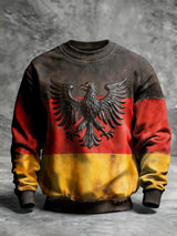 Herren Sweatshirt mit Rundhals ausschnitt Deutschland Design