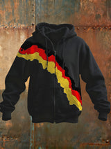 Langärmlige Herren jacke mit deutschem Distressed Print