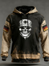 Herren Vintage Deutsche Flagge Kunstdruck Hoodie