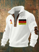 Herren-Sweatshirt mit deutschem Vintage-Kunstdruck
