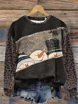 Damen Weihnachts kunst Sweatshirt