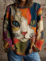 Damenmode Kunst Katzen oberteile