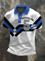 Mutiges "Deutschland"-Grafik-Polos hirt für Männer Nummer 5