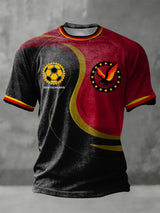 Männer kühnes Fußball & Adler Emblem Deutschland T-Shirt