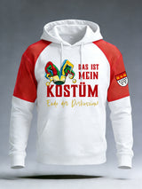 Herren Kölner Karneval Samt Raglan Hoodie