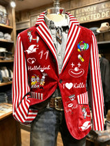 Herren Cologne Carnival Print Casual Anzüge