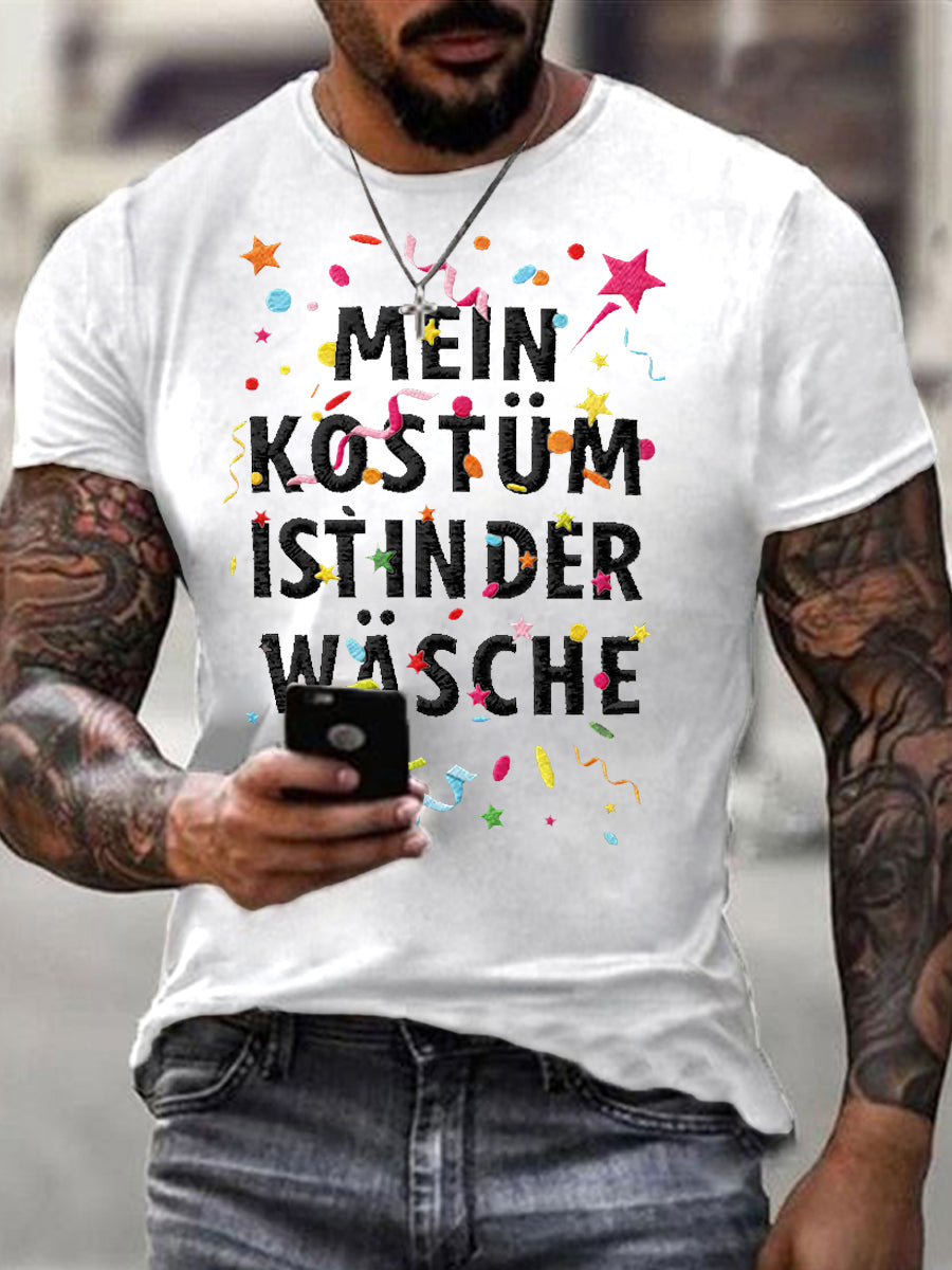 Kölner Karnevals druck Herren Casual T-Shirt