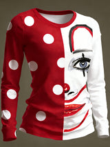 Langärmliges T-Shirt mit Kölner Karnevals druck für Damen