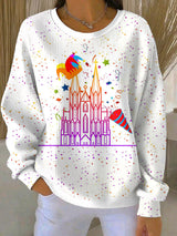 Frauen Deutschland Köln Karneval Print Casual Sweatshirt