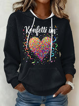 Frauen Deutschland Köln Karneval Print Großformat iges Sweatshirt mit Kapuze
