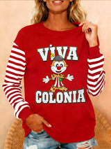 Frauen Kölner Karneval Print Casual Sweatshirt