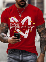 Cologne Carnival Clown Print Herren Casual T-Shirt