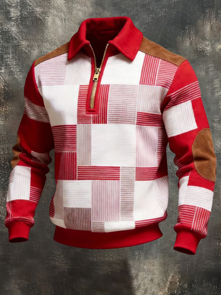 Herren Cologne Carnival Print Zip-Up Hoodie