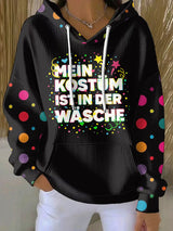 Damen Kölner Karneval Print Hoodie