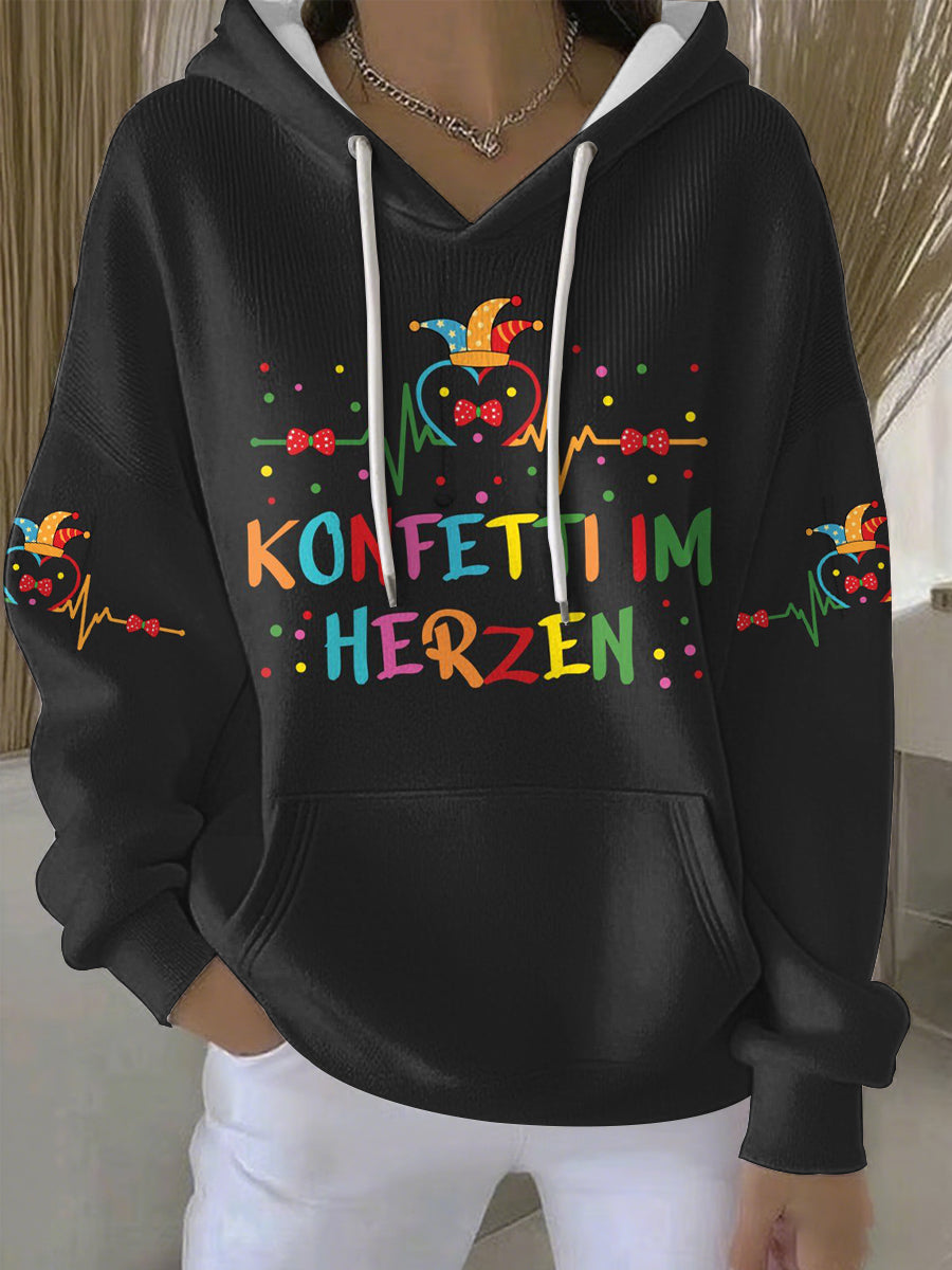 Frauen Deutschland Köln Karneval Print Casual Hoodie