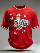 T-Shirt mit kurzen Ärmeln für Herren Kölner Karneval Print