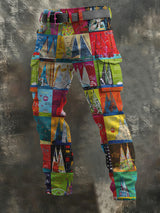 Herren Kölner Karneval Konfetti im Herzen Print Freizeit hosen