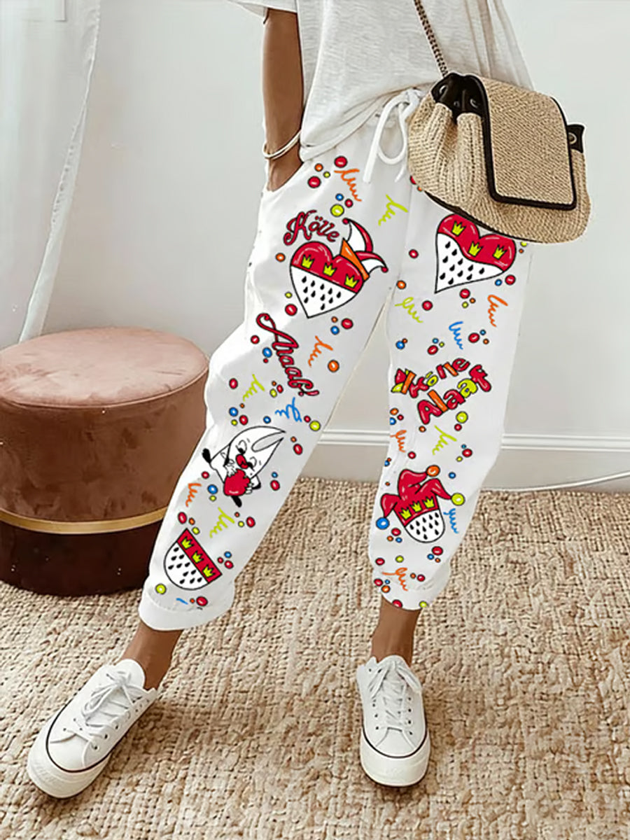 Frauen Kölner Karnevals druck Freizeit hosen