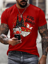 Cologne Carnival Clown Print Herren Casual T-Shirt
