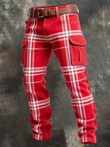 Herren Kölner Karnevals druck Retro Business Style Freizeit hose