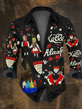 Herren Kölner Karnevals Print Lässiges Langarm-Shirt