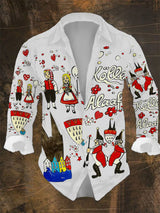 Herren Kölner Karnevals Print Lässiges Langarm-Shirt